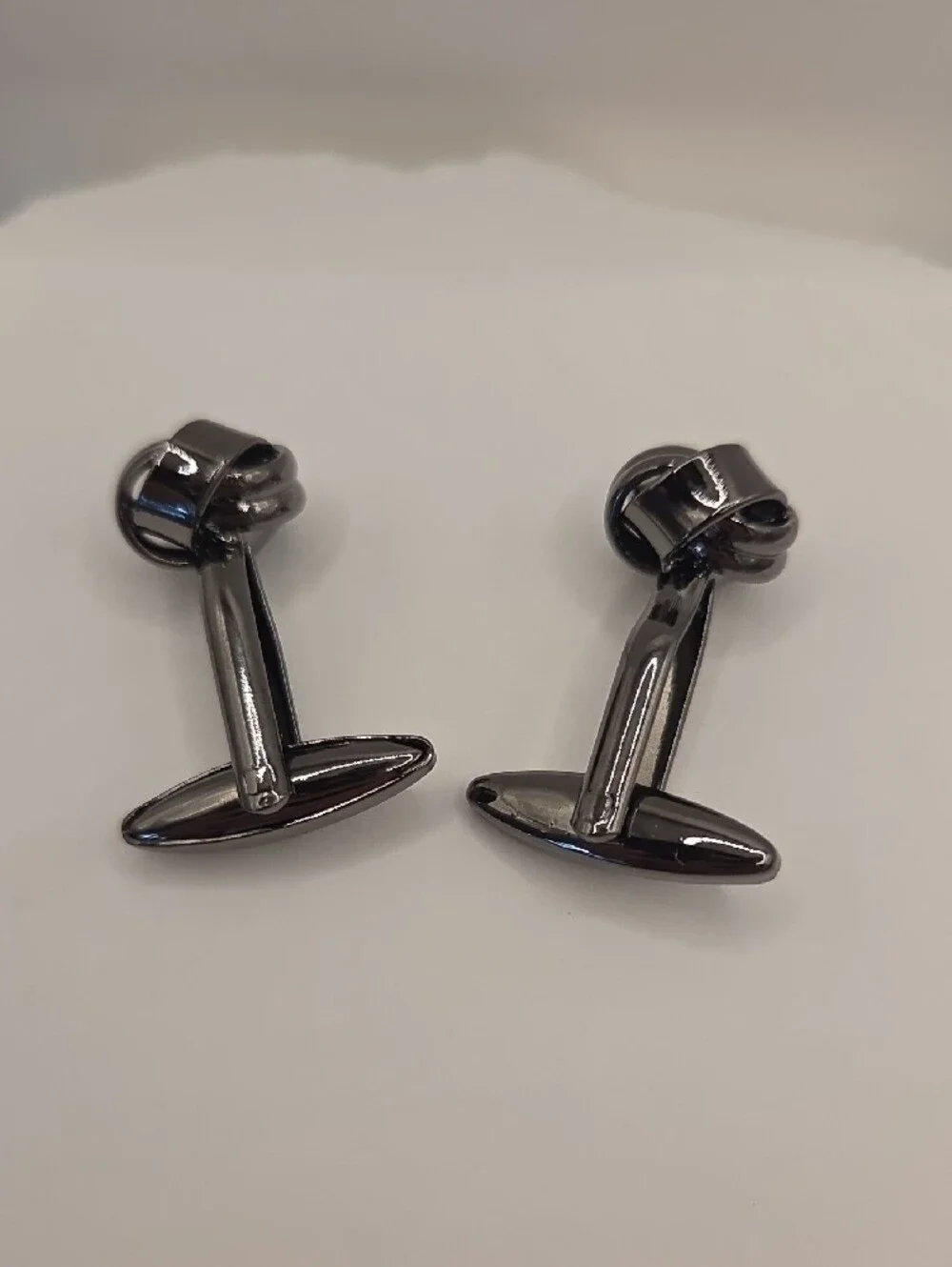 Gunmetal Knot Cufflinks - Men's Classic Interwoven Design